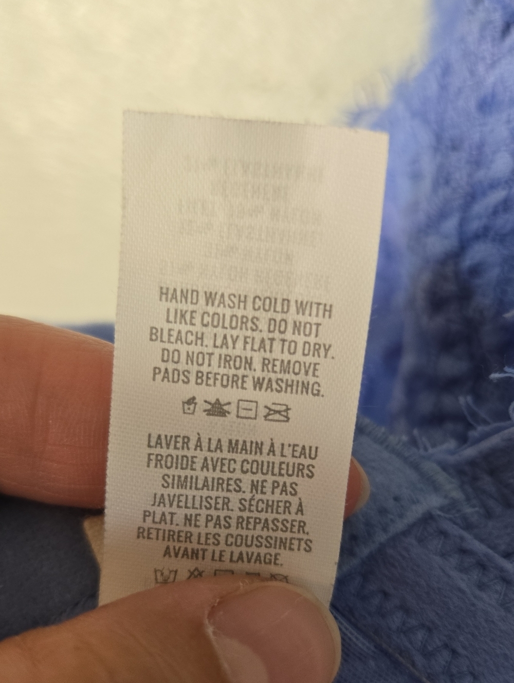 Aerie | Blue Eyelash Lace Plunge Bralette Size XL - Picture 13 of 13